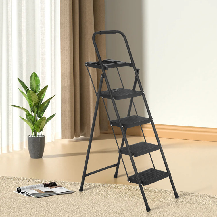 Small wooden folding step ladder hot sale